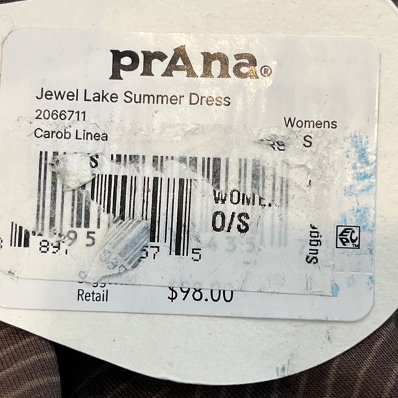 Prana NEW Jewel Lake Dress Womens S Brown Travel Outdoor Pockets Bra Stretch - Picture 10 of 12